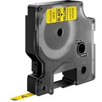 DYMO Authentic D1 Labels | Black Print on Yellow Tape | 6 mm x 7 m | Self-Adhesive Labels for LabelManager Label Makers | Made in Europe