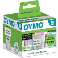 DYMO Authentic LabelWriter Multi-Purpose Labels | 57 mm x 32 mm | Self-Adhesive | Roll of 1000 Easy-Peel Labels for LabelWriter Label Makers | Made in Europe