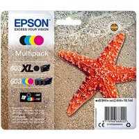 Epson C13T03A94010/603XL/603 Ink cartridge multi pack Bk.C.M.Y 8.9ml +