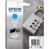 Epson Padlock Singlepack Cyan 35 DURABrite Ultra Ink - Epson WorkForce Pro Series Ink Cartridges - Epson WorkForce Pro WF-4740DTWF Ink Cartridges