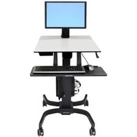 Ergotron WorkFit-C Single LD Sit-Stand Workstation. Product colour: Black Grey Type: Multimedia cart Maximum weight capacity: 7.3 kg. Height adjustment: 63 cm. Package weight: 41.3 kg Package dimensions (WxDxH): 930 x 820 x 720 mm