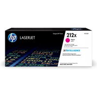 HP 212X High Yield Magenta Original LaserJet Toner Cartridge. Colour toner page yield: 10000 pages Black toner page yield: 0 pages Printing colours: Magenta Quantity per pack: 1 pc(s)