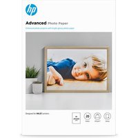 HP Advanced Photo Paper Glossy 250 g/m2 A3 (297 x 420 mm) 20 sheets High-gloss A3 20 sheets Works with inkjet printers optimized for Original HP Ink Business 15 - 30 C