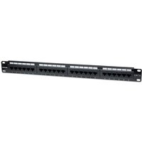 Intellinet Patch Panel. Cat6. UTP. 24-Port. 1U. Black