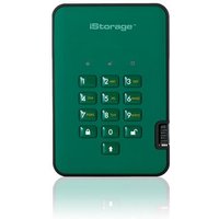 iStorage diskAshur² HDD 500GB Green | Secure Portable Hard Drive |AES-XTS 256-bit Hardware Encryption | PIN protected | OS & Platform Independent | TAA Compliant |Brute force hack defence | Dust/Water Resistant