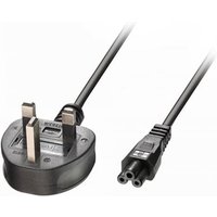 Lindy 3m UK 3 Pin to C5 Mains Cable lead free. Cable length: 3 m Connector 1: Power plug type G Connector 2: C5 coupler. Input current: 3 A