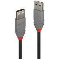Lindy 5m USB 2.0 Type A to A Cable. Anthra Line