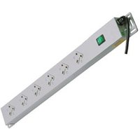 Lindy 6 Way UK Mains Sockets. Vertical PDU with UK Mains Plug