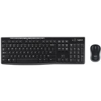 Logitech Wireless Combo MK270 Full-size (100%) Wireless RF Wireless QWERTY Black Mouse included