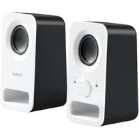 Logitech z150 Multimedia Speakers. Recommended usage: PC. Audio output channels: 2.0 channels Number of drivers: 2. Connectivity technology: Wired. RMS rated power: 3 W. Product colour: White