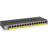 Netgear GS116LP Unmanaged Gigabit Ethernet (10/100/1000) Power over Ethernet (PoE) Rack mounting