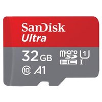 SanDisk Ultra Memory Card 32 GB MicroSDHC Class 10 - Red & Grey