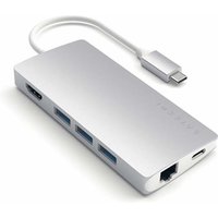 Satechi ST-TCMA2S laptop dock/port replicator USB 3.2 Gen 1 (3.1 Gen 1) Type-C Silver