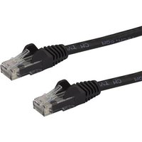 StarTech.com 10m CAT6 Ethernet Cable - Black CAT 6 Gigabit Ethernet Wire -250MHz 100W PoE RJ45 UTP Network/Patch Cord Snagless w/Strain Relief Individually Tested