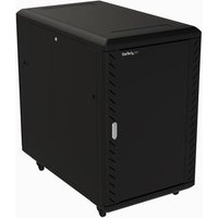 Startech 18U 19" Server Rack Cabinet, 4 Post Adjustable Depth (6-32")Locking Knock Down Network/Computer Equipment Enclosure, Mobile with Glass Door & Casters, HP ProLiant ThinkServer - Data Rack Enclosure (RK1836BKF) - rack - 18U