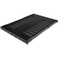 StarTech.com 1U 4-Post Adjustable Vented Server Rack Mount Shelf - 330lbs(150 kg) - 19.5 to 38in Adjustable Mounting Depth Universal Tray for 19" AV/ Network Equipment Rack - 27.5in Deep