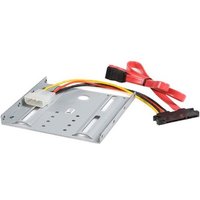 Startech SSD Mounting Bracket - Solid Metal - 2.5in to 3.5 Hard Drive Adapter - SSD Bracket - SSD Upgrade Kit (BRACKET25SAT) - storage bay adapter