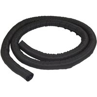 Startech 6.5' (2m) Cable Management Sleeve, Flexible Coiled Cable Wrap, 1.0-1.5" dia. Expandable Sleeve, Polyester Cord Manager/Protector/Concealer, Black Trimmable Cable Organizer - Flame Resistant UL94-V0 - cable sleeving kit