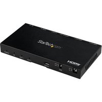 StarTech.com 2-Port HDMI Splitter (1x2) - 4K 60Hz UHD HDMI 2.0 Audio Video Splitter w/ Scaler & Audio Extractor (3.5mm/SPDIF) - Dual HDMI Splitter (1-In 2-Out) - EDID Copy - TV/Projector