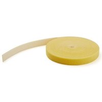 StarTech.com 25ft (7.6m) Hook and Loop Roll, Yellow, Cut-to-Size Reusable Cable Ties, Bulk Industrial Wire Fastener Tape, Adjustable Fabric Wraps, Reusable Self Gripping Cable Management Straps