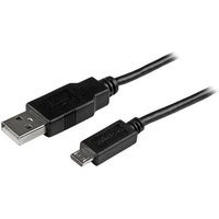 StarTech 2m Mobile Charge Sync USB to Slim Micro USB Cable M/M - USB cable - Micro-USB Type B to USB - 2 m
