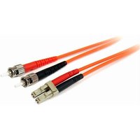 StarTech.com 2m Fiber Optic Cable - Multimode Duplex 62.5/125 LSZH Fiber Jumper Cord - LC/ST. Cable length: 2 m Fibre optic type: OM1 Connector 1: LC Connector 2: ST Core diameter: 62.5 m Full duplex