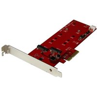 Startech 2x M.2 SATA SSD Controller Card - PCIe - PCI Express M.2 SATA III Controller - NGFF Card Adapter (PEX2M2) - storage controller - M.2 Card / SATA 6Gb/s - PCIe 2.0 x2
