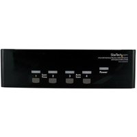 Startech 4 Port DVI VGA Dual Monitor KVM Switch USB with Audio and USB 2.0 Hub (SV431DDVDUA) - KVM / audio / USB switch - 4 ports