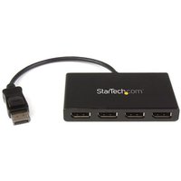 .com 4 Port Monitor Adapter DisplayPort 1.2 MST Hub 4x 1080p DisplayPort Video Splitter Extended Desktop Mode on Windows PCs Only DP to Quad DP Monitors