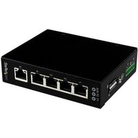 StarTech.com 5 Port Unmanaged Industrial Gigabit Ethernet Switch - DIN Rail / Wall-Mountable - TAA