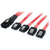 StarTech.com 50cm Serial Attached SCSI SAS Cable - SFF-8087 to 4x Latching SATA