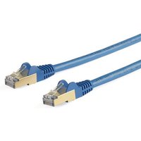 StarTech.com 5m CAT6a Ethernet Cable - 10 Gigabit Shielded Snagless RJ45 100W PoE Patch Cord - 10GbE STP Network Cable w/Strain Relief - Blue Individually Tested/Wiring is UL Certified/TIA