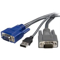 StarTech.com 6 feet Ultra-Thin USB VGA 2-in-1 KVM Cable