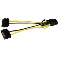 StarTech 6in SATA Power to 8 Pin PCI Express Video Card Power Cable Adapter - SATA to 8 pin PCIe power - power cable - SATA power to 8 pin PCIe power - 15 cm