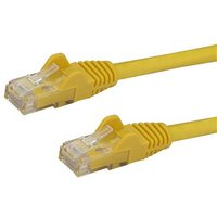 StarTech.com 75ft CAT6 Ethernet Cable - Yellow CAT 6 Gigabit Ethernet Wire - 250MHz 100W PoE RJ45 UTP Network/Patch Cord Snagless w/Strain Relief Individually Tested