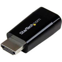 Startech Compact HDMI to VGA Adapter Converter - Ideal for Chromebooks Ultrabooks & Laptops - 1920x1200/1080p - adapter - HDMI / VGA - 4.5 cm
