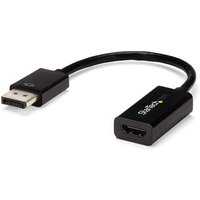 StarTech.com DisplayPort to HDMI Adapter - 4K 30Hz Active DisplayPort to HDMI Video Converter - DP to HDMI Monitor/TV/Display Cable Adapter Dongle - Ultra HD DP 1.2 to HDMI 1.4 Adapter