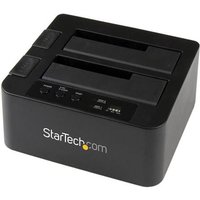 StarTech.com Dual Bay Hard Drive Duplicator, Standalone USB 3.0 (5 Gbps) / eSATA to 2.5/3.5" SATA III HDD/SSD Cloner/Copier, Hard Drive Docking Station, Hard Disk Cloner