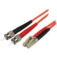 Startech 5m Fiber Optic Cable - Multimode Duplex 50/125 - LSZH - LC/ST - OM2 - LC to ST Fiber Patch Cable - patch cable - 5 m - 5 m - orange