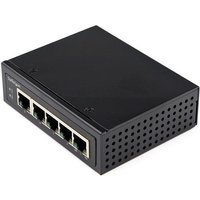 StarTech.com Industrial 5 Port Gigabit PoE Switch - 30W - Power Over Ethernet Switch - Hardened GbE PoE+ Unmanaged Switch - Rugged High Power Gigabit Network Switch IP-30/-40 C to 75 C - TAA