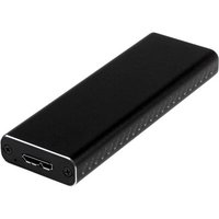Startech M.2 SSD Aluminum Enclosure to USB 3.0 (5Gbps) with UASP - M.2 NGFF SATA with B Key & B+M Key - External M.2 Portable Enclosure (SM2NGFFMBU33) - storage enclosure - SATA 6Gb/s - USB 3.0