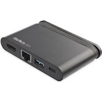 Startech USB C Multiport Adapter, USB-C Travel Mini Dock to 4K HDMI with 100W PD 3.0 Pass-Through, USB-A USB-C, Gigabit Ethernet, Portable USB 3.0 Type-C Dock with 100W Power Delivery - Mac, Windows, Chrome (DKT30CHCPD) - docking station - USB-C - 1GbE