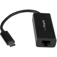StarTech.com USB-C to Gigabit Ethernet Adapter, Black, Thunderbolt 3 / 4 Compatible, Windows & Mac, RJ45 LAN Network Converter