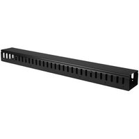 Startech 3ft (1m) Vertical Cable Management Duct with Cover - 0U Open Slot Finger Duct Wire Raceway for 19 Inch Server Rack - Slotted Cord Channel (CMVER20UF) - cable organizer - 20U