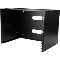 StarTech.com 8U Wall Mount Network Rack - 14 Inch Deep (Low Profile) - 19" Patch Panel Bracket for Shallow Server and IT Equipment Network Switches - 80lbs/36kg Weight Capacity Black - TAA