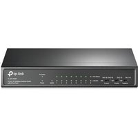 TP-Link 9-Port 10/100Mbps Desktop Switch with 8-Port PoE+ Unmanaged Fast Ethernet (10/100) Full duplex Power over Ethernet (PoE) Wall mountable
