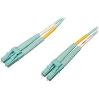 Tripp Lite N820-01M-OM4 10Gb/100Gb Duplex Multimode 50/125 OM4 LSZH Fiber Patch Cable (LC/LC) - Aqua 1M (3 ft.). Cable length: 1 m Connector 1: LC Connector 2: LC Core diameter: 50 m Full duplex