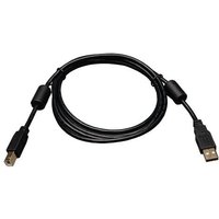 Tripp Lite U023-003 USB 2.0 A to B Cable with Ferrite Chokes (M/M) 3 ft. (0.91 m) 0.9 m USB A USB B USB 2.0 Male/Male Black