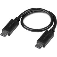 StarTech 8in Micro USB to Micro USB Cable - Male to Male - Micro USB OTG Cable for Your Mobile Device (UUUSBOTG8IN) - USB cable - Micro-USB Type B to Micro-USB Type B - 20.32 cm