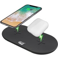 Adesso AUH-1040 mobile device charger Headset, Smartphone, Smartwatch Black USB Wireless charging Fast charging Indoor